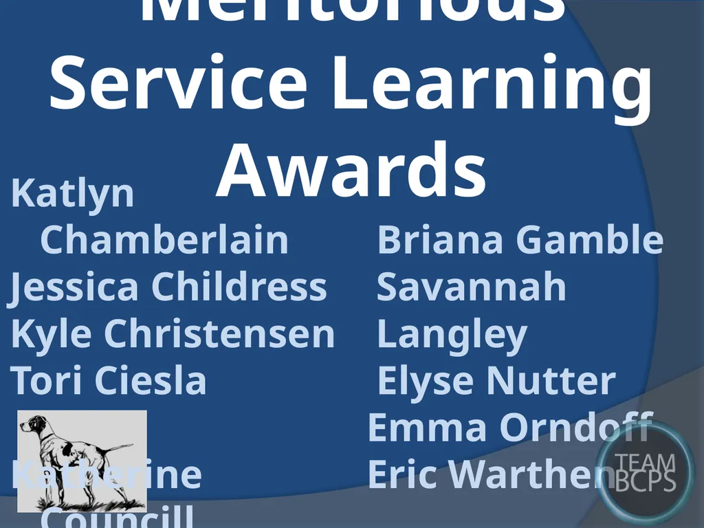 Class of 2017 Senior Award Recipients Sparrows - slide 52 of 87