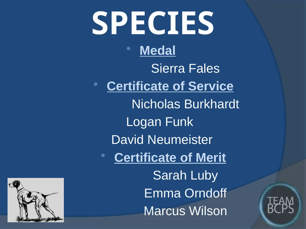 Class of 2017 Senior Award Recipients Sparrows - slide 33 of 87