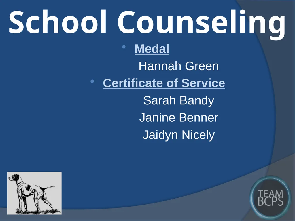 Class of 2017 Senior Award Recipients Sparrows - slide 26 of 87
