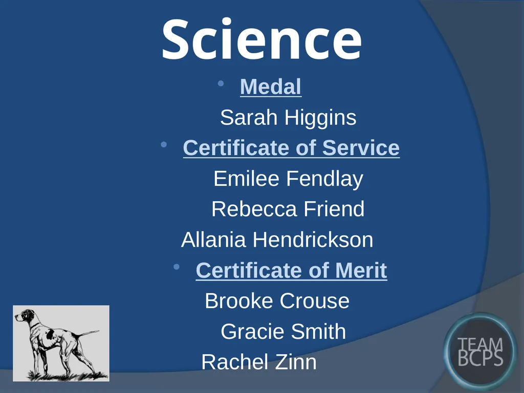 Class of 2017 Senior Award Recipients Sparrows - slide 27 of 87