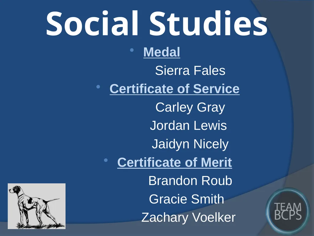 Class of 2017 Senior Award Recipients Sparrows - slide 30 of 87