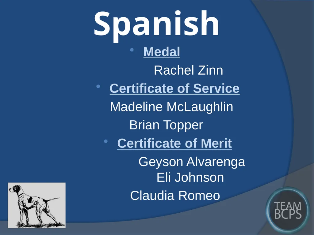Class of 2017 Senior Award Recipients Sparrows - slide 31 of 87