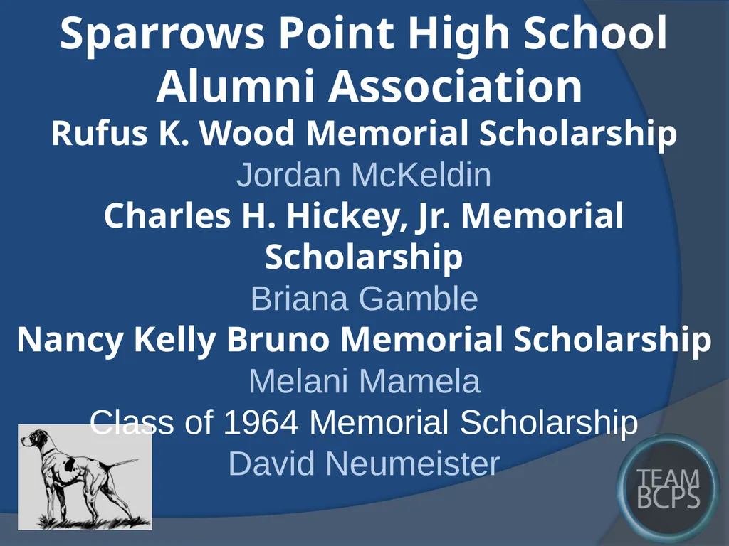 Class of 2017 Senior Award Recipients Sparrows - slide 81 of 87