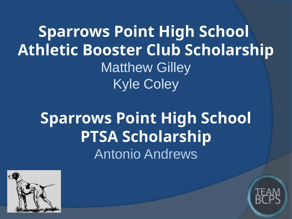 Class of 2017 Senior Award Recipients Sparrows - slide 82 of 87