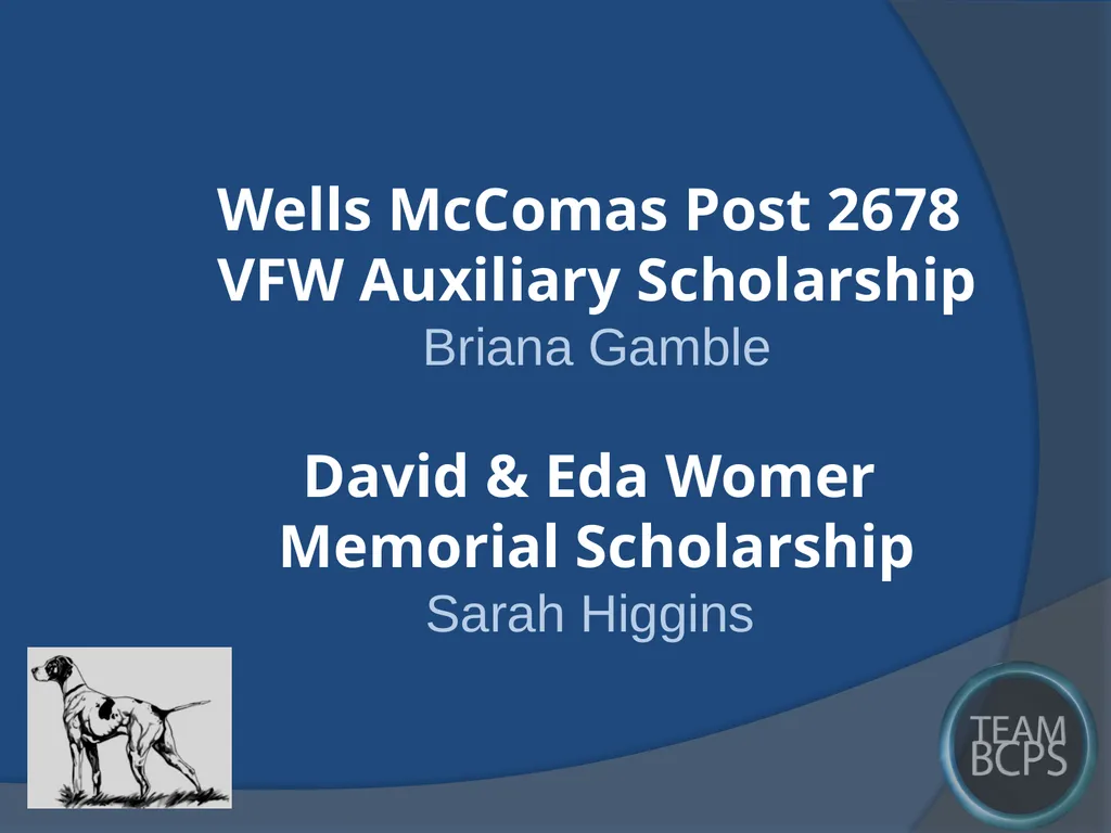 Class of 2017 Senior Award Recipients Sparrows - slide 86 of 87