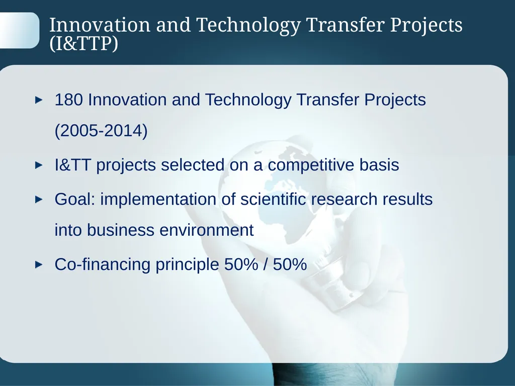 Agency for Innovation and Technology Transfer - slide 8 of 15