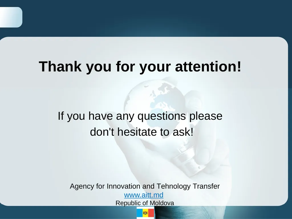Agency for Innovation and Technology Transfer - slide 15 of 15