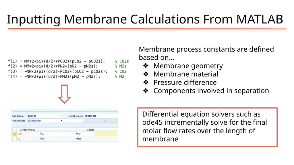 Aspen Simulation: Filtration, Membranes, and - slide 4 of 15