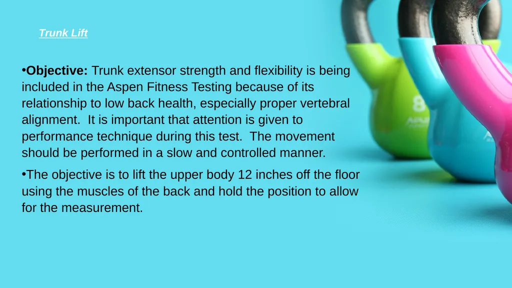 Aspen Fitness Assessments Videos and Information - slide 7 of 14