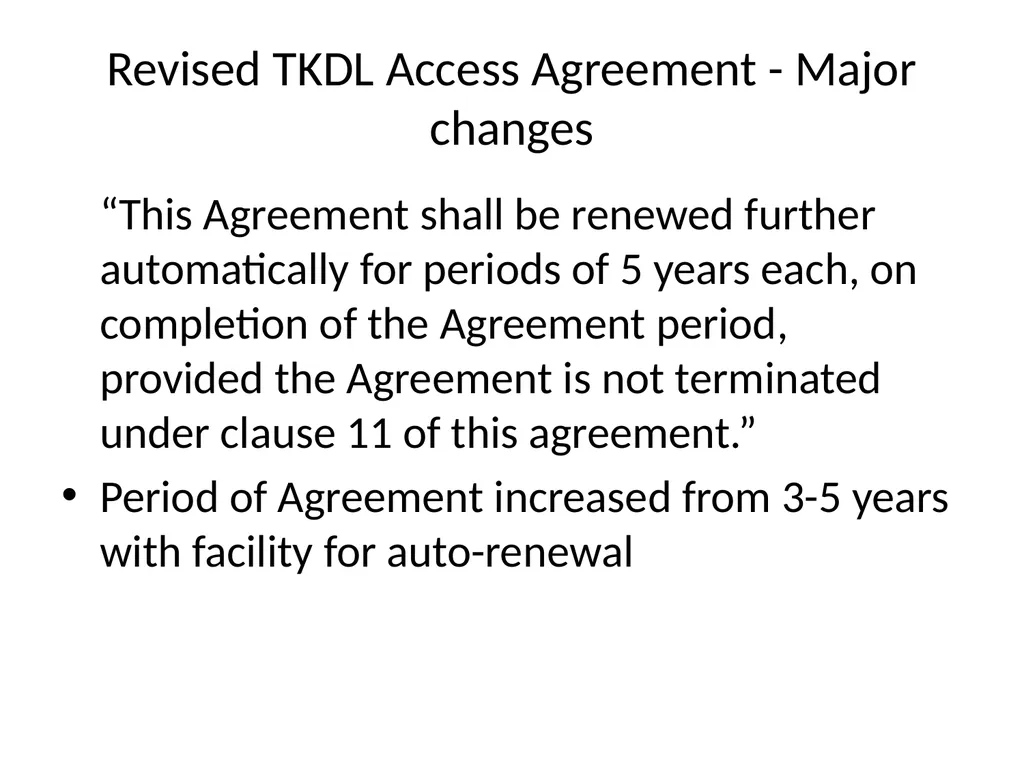 Proposal to include the Indian Traditional - slide 15 of 22