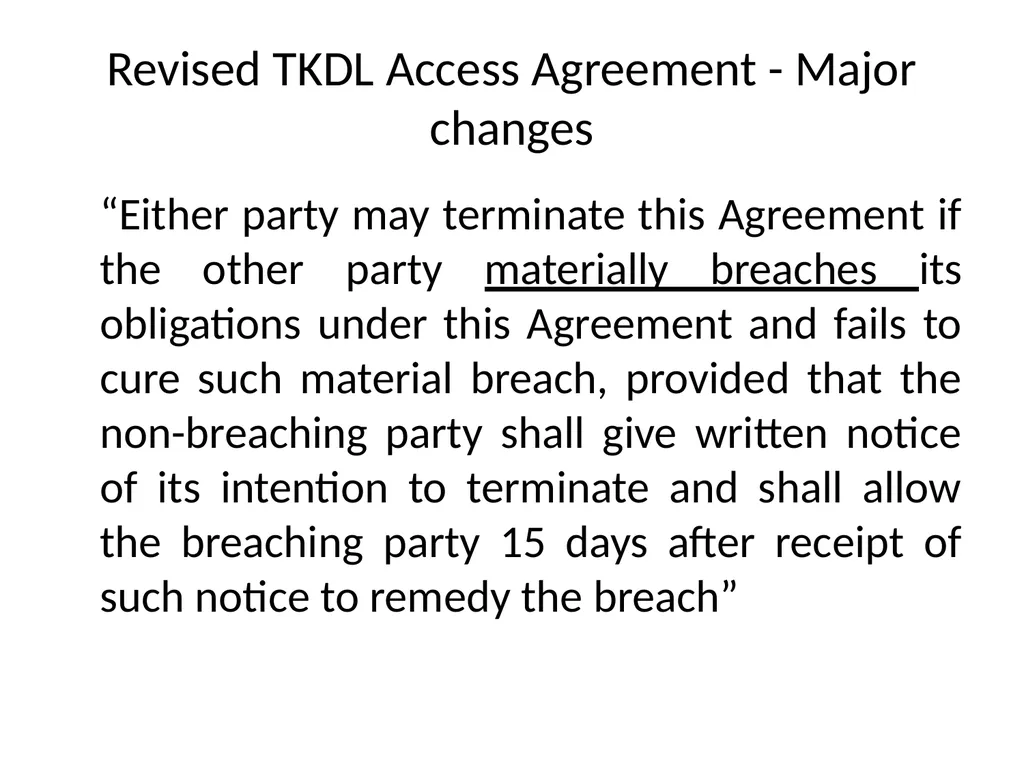 Proposal to include the Indian Traditional - slide 17 of 22