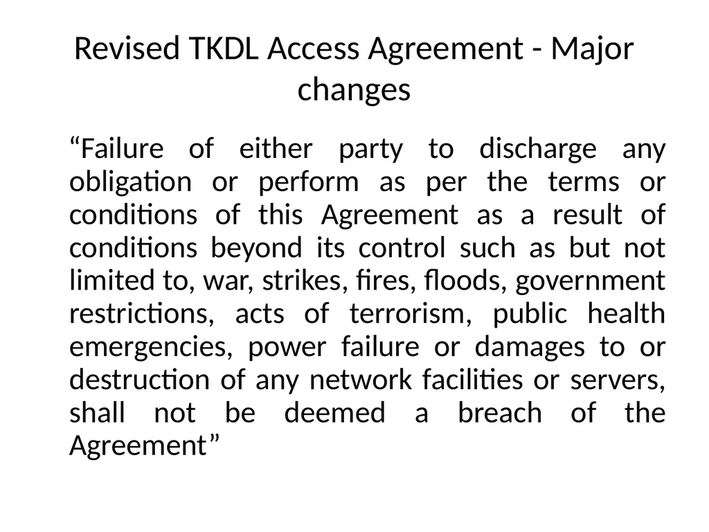 Proposal to include the Indian Traditional - slide 18 of 22