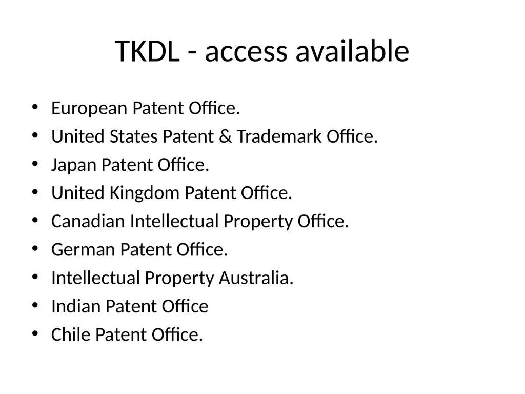 Proposal to include the Indian Traditional - slide 9 of 22