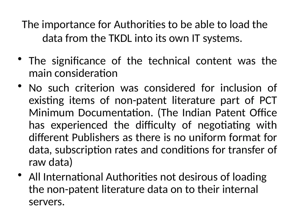 Proposal to include the Indian Traditional - slide 19 of 22