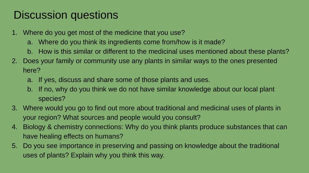 Case Study #2 - Ethnobotany in Kenya Rebecca - slide 8 of 8
