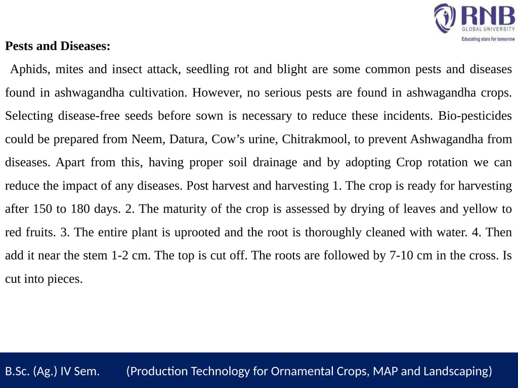 Course Name- Production Technology for Ornamental - slide 9 of 11