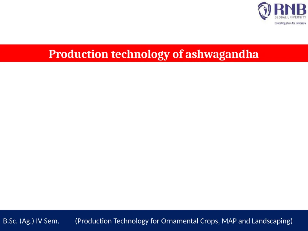 Course Name- Production Technology for Ornamental - slide 3 of 11