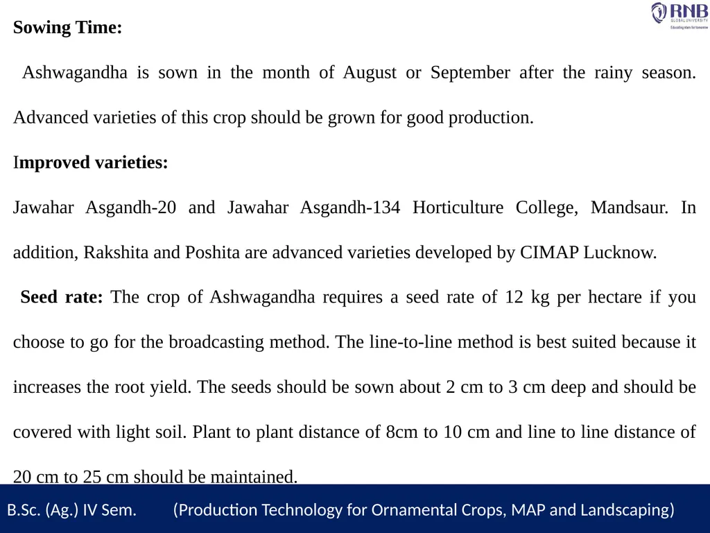Course Name- Production Technology for Ornamental - slide 7 of 11