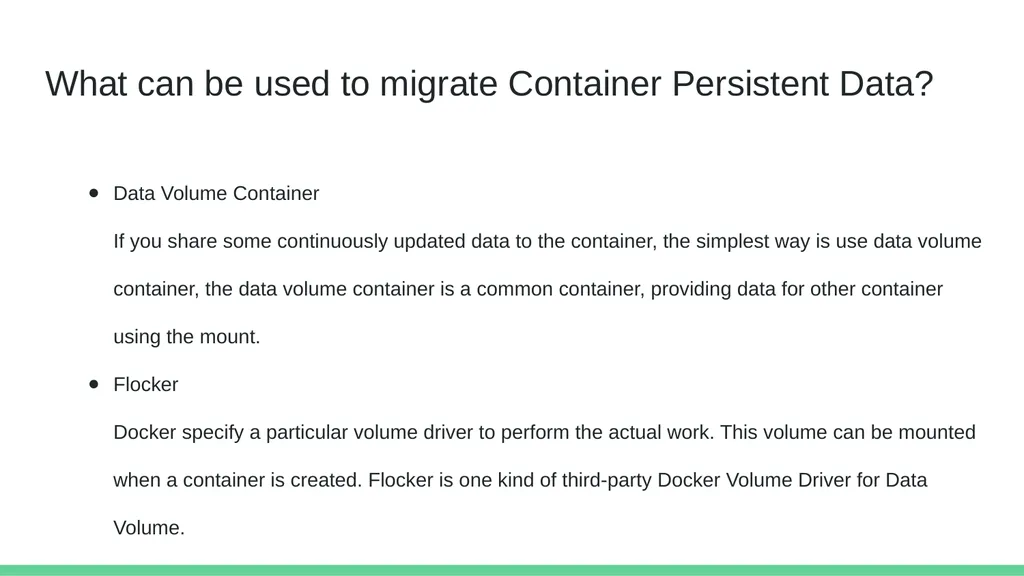 Cross-Cloud Migration of Container Persistent Data - slide 9 of 30