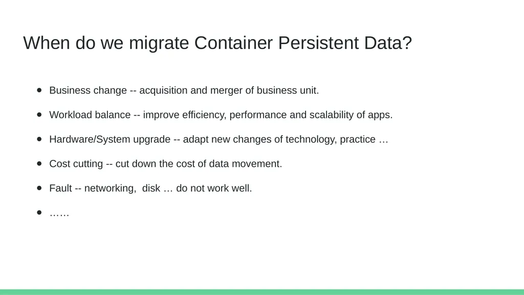 Cross-Cloud Migration of Container Persistent Data - slide 8 of 30