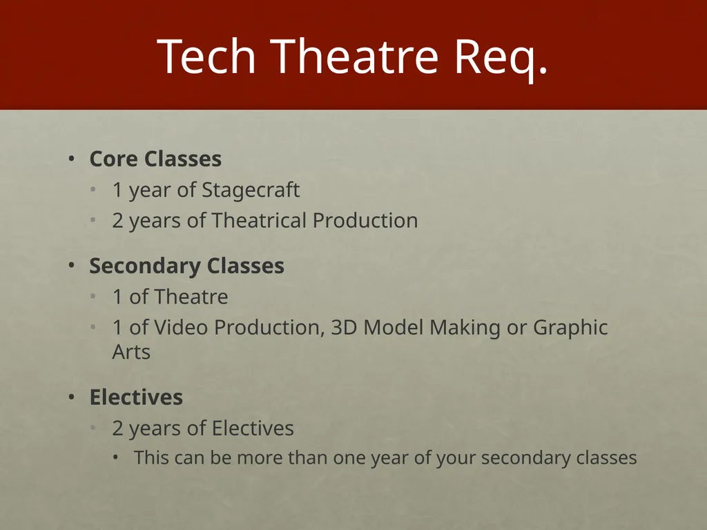 SJHHS Performing Arts Conservatory Welcome and - slide 11 of 19