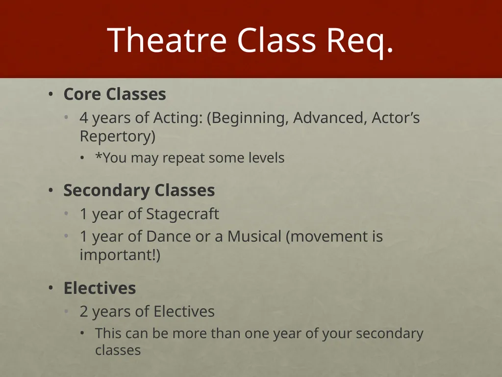 SJHHS Performing Arts Conservatory Welcome and - slide 9 of 19
