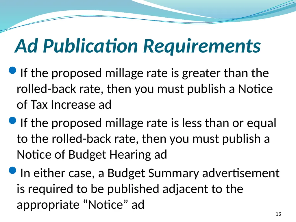 Truth in Millage (TRIM) Process Kent Olson Deputy - slide 16 of 57
