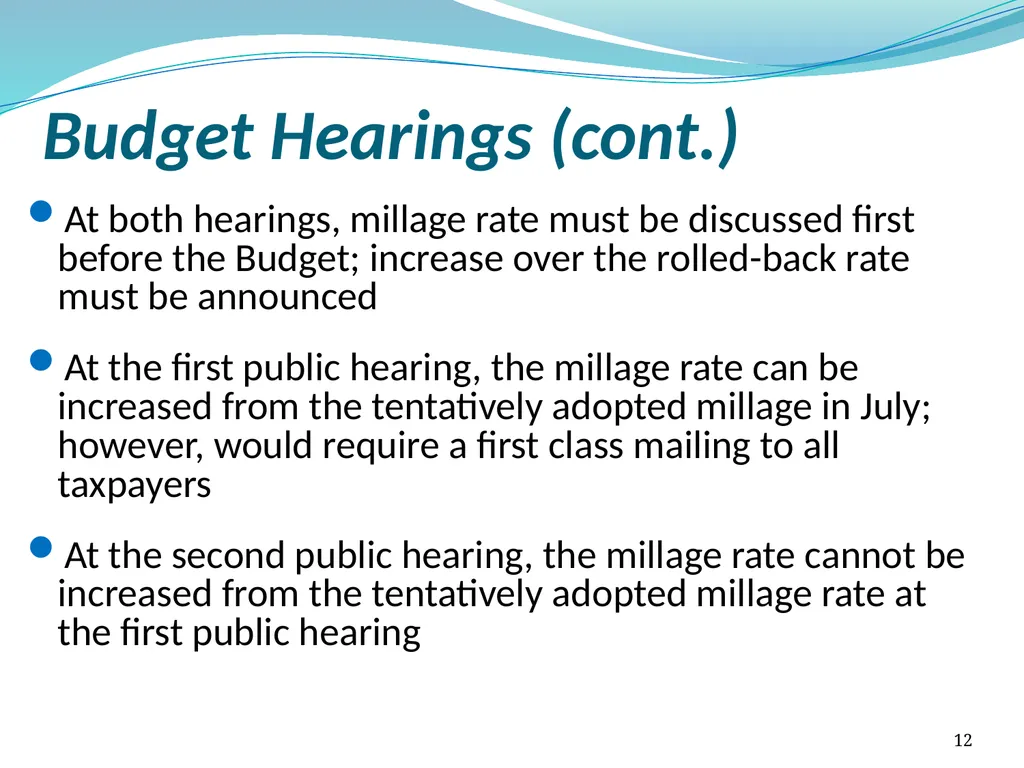 Truth in Millage (TRIM) Process Kent Olson Deputy - slide 12 of 57