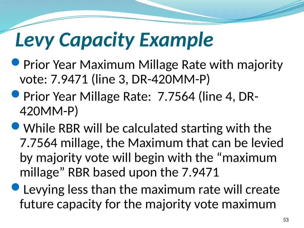 Truth in Millage (TRIM) Process Kent Olson Deputy - slide 53 of 57