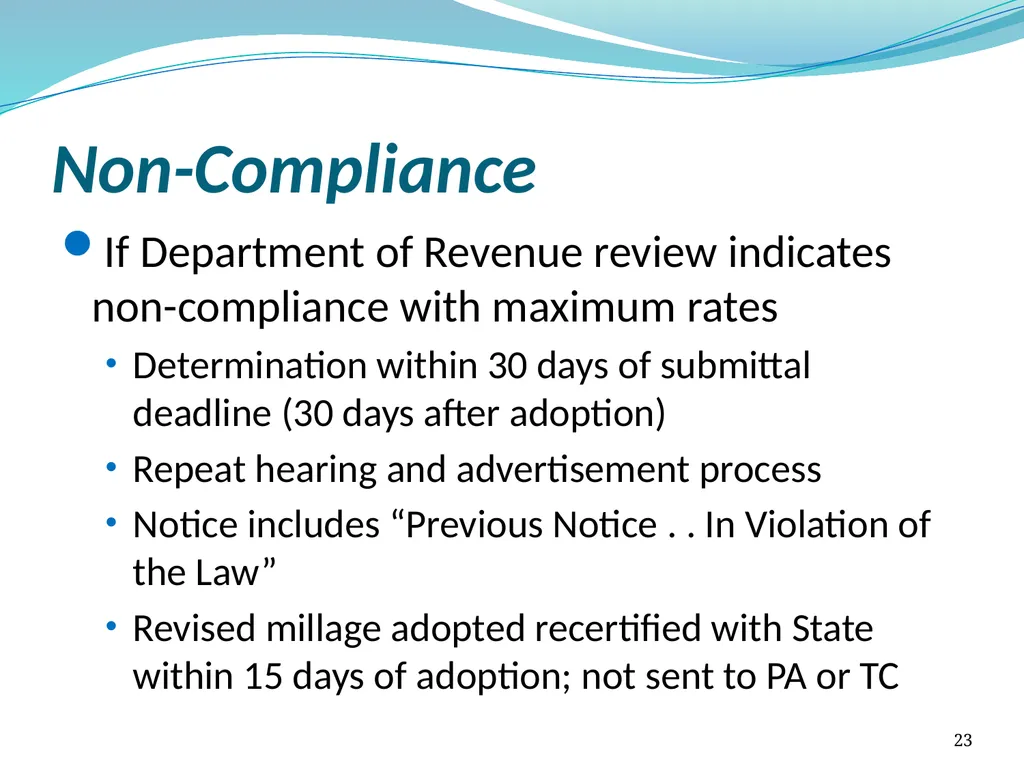 Truth in Millage (TRIM) Process Kent Olson Deputy - slide 23 of 57