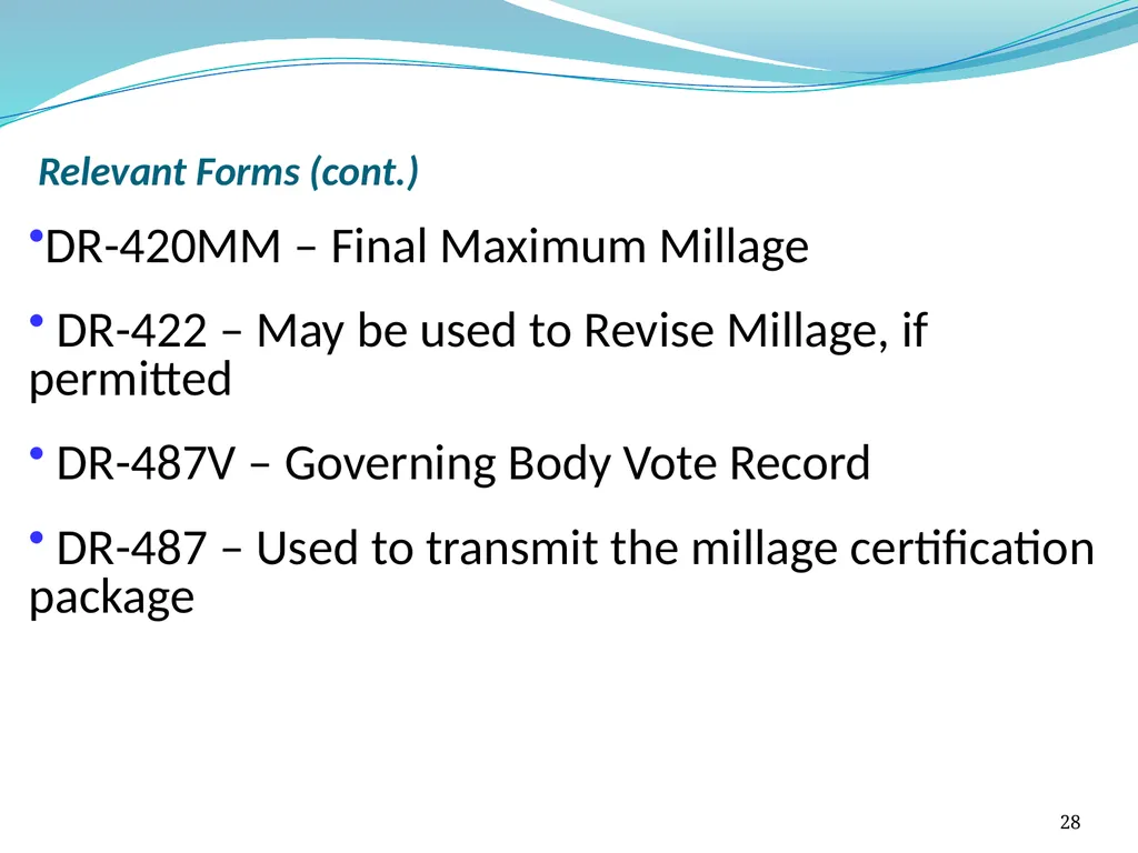 Truth in Millage (TRIM) Process Kent Olson Deputy - slide 28 of 57