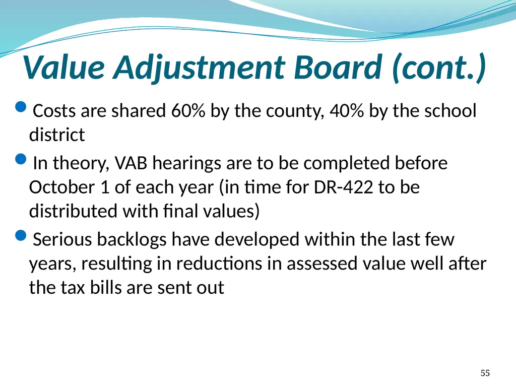 Truth in Millage (TRIM) Process Kent Olson Deputy - slide 55 of 57
