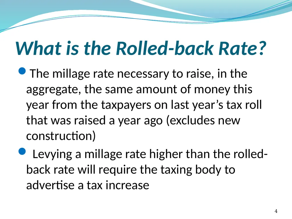 Truth in Millage (TRIM) Process Kent Olson Deputy - slide 4 of 57