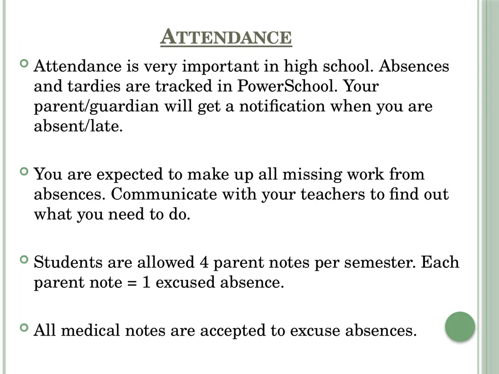 8th grade parent night Class of 2029 Welcome - slide 13 of 24
