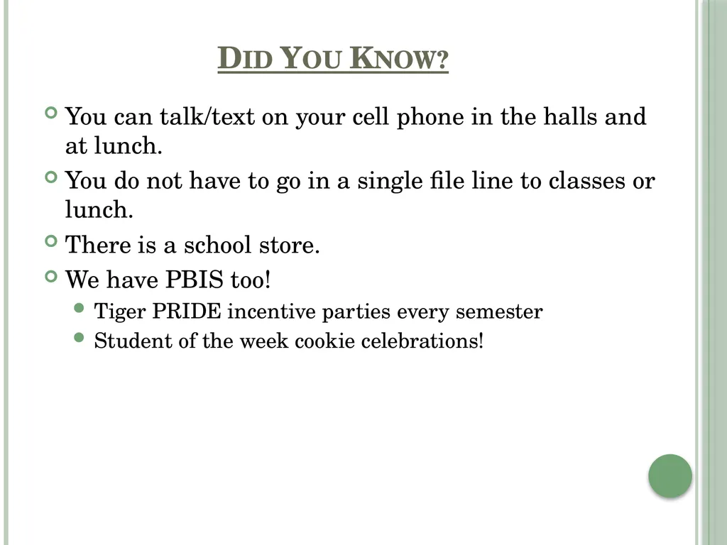 8th grade parent night Class of 2029 Welcome - slide 20 of 24