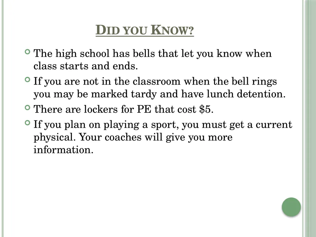 8th grade parent night Class of 2029 Welcome - slide 19 of 24