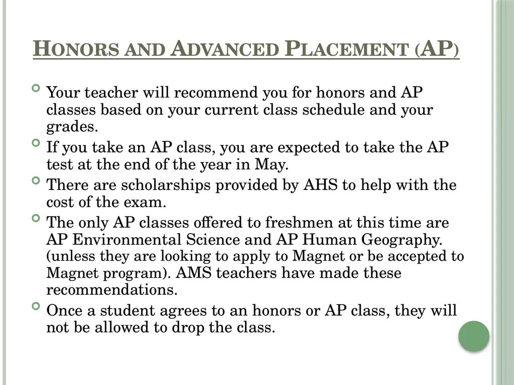 8th grade parent night Class of 2029 Welcome - slide 15 of 24