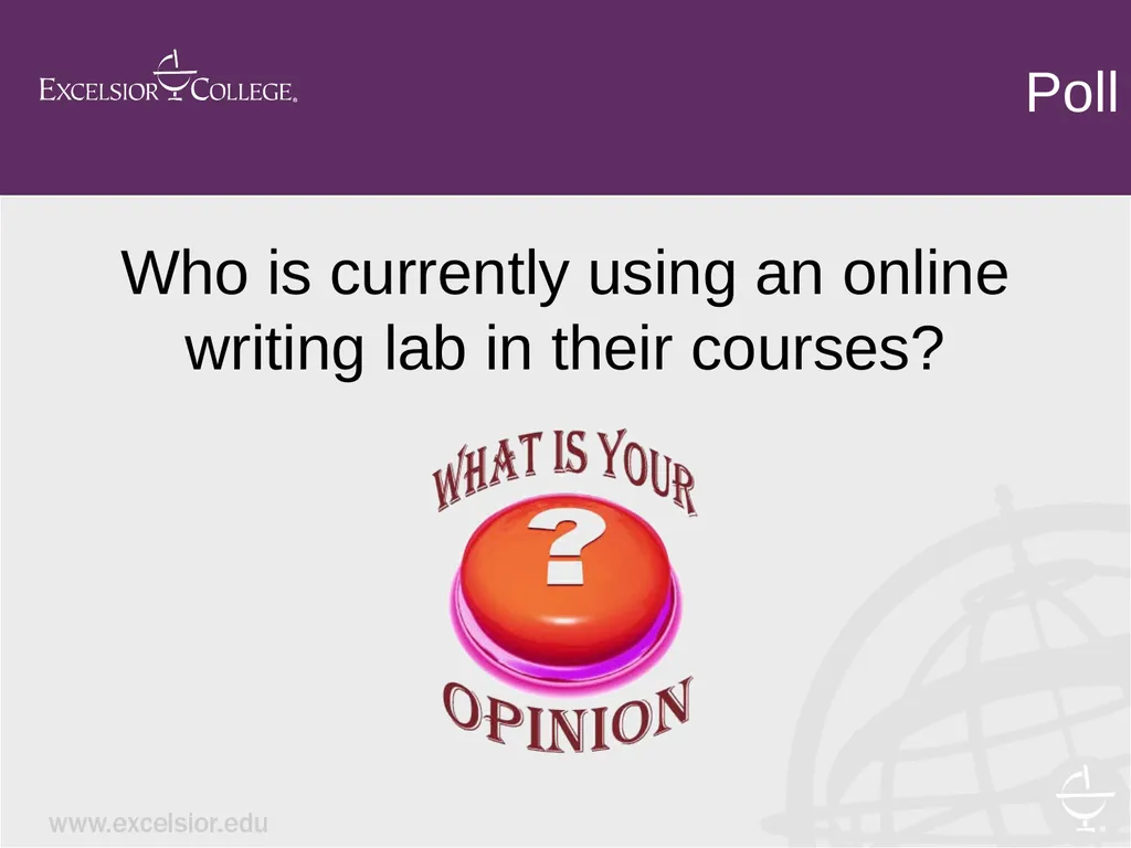 Integrating an Online Writing Lab into Curricula - slide 3 of 20