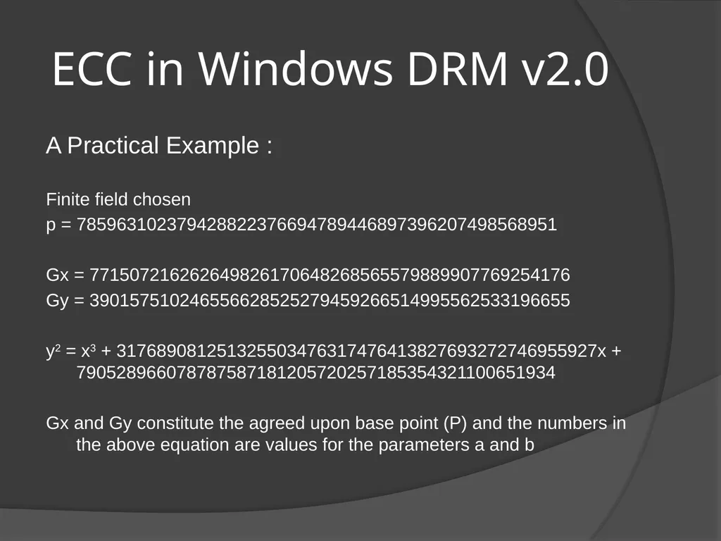 ELLIPTIC CURVE CRYPTOGRAPHY By Abhijith - slide 12 of 23
