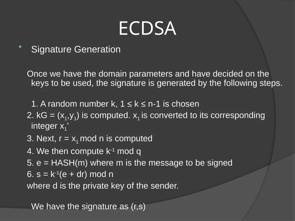 ELLIPTIC CURVE CRYPTOGRAPHY By Abhijith - slide 15 of 23