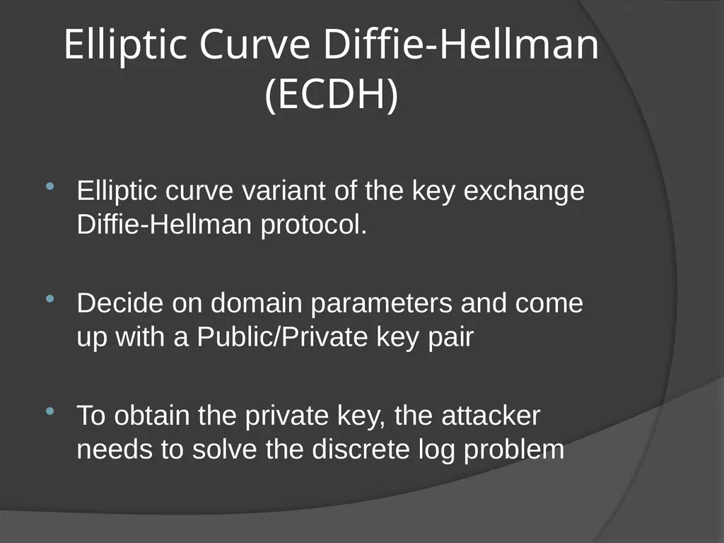 ELLIPTIC CURVE CRYPTOGRAPHY By Abhijith - slide 20 of 23