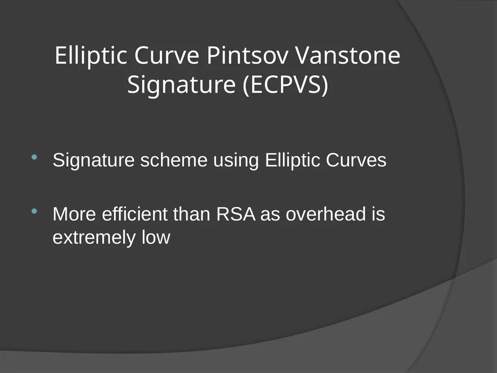 ELLIPTIC CURVE CRYPTOGRAPHY By Abhijith - slide 17 of 23