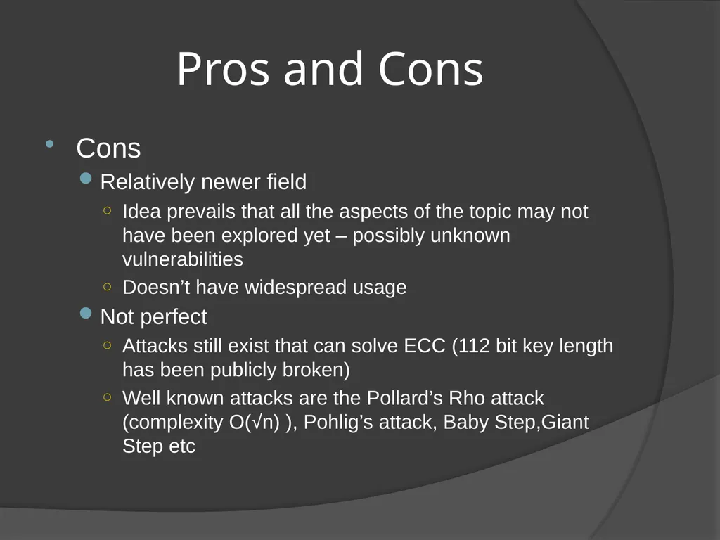 ELLIPTIC CURVE CRYPTOGRAPHY By Abhijith - slide 23 of 23