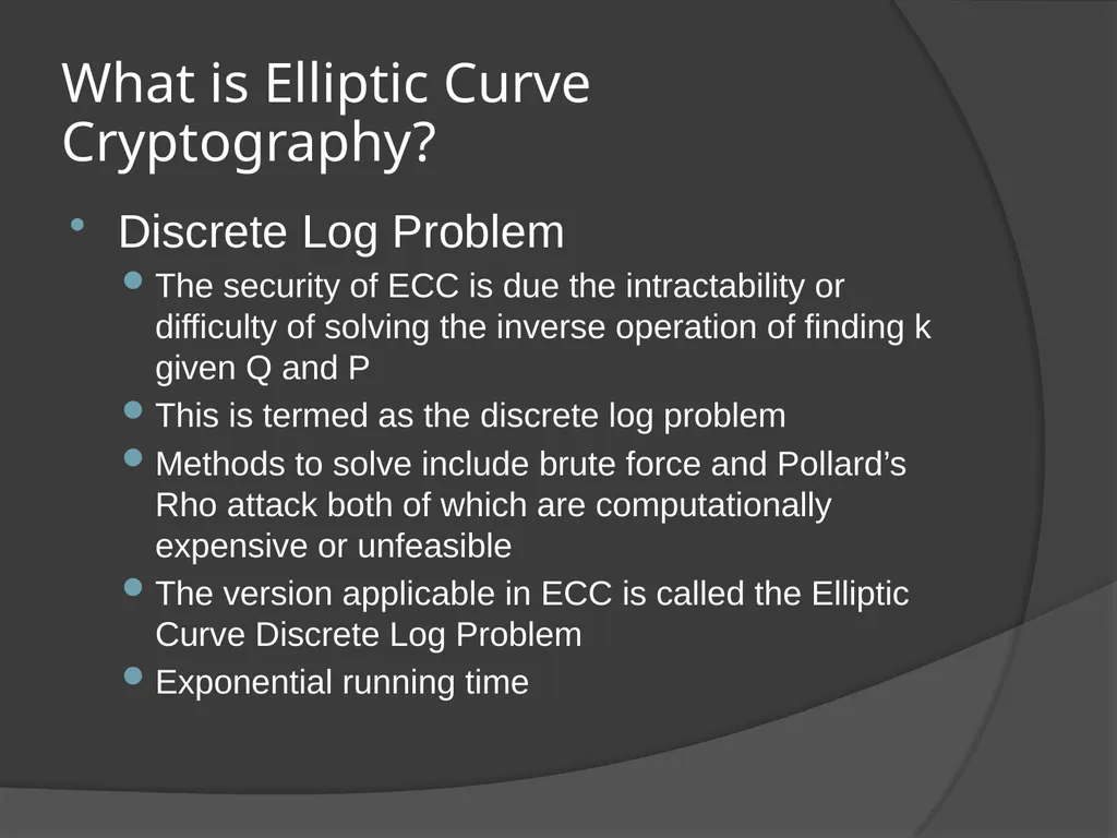 ELLIPTIC CURVE CRYPTOGRAPHY By Abhijith - slide 11 of 23