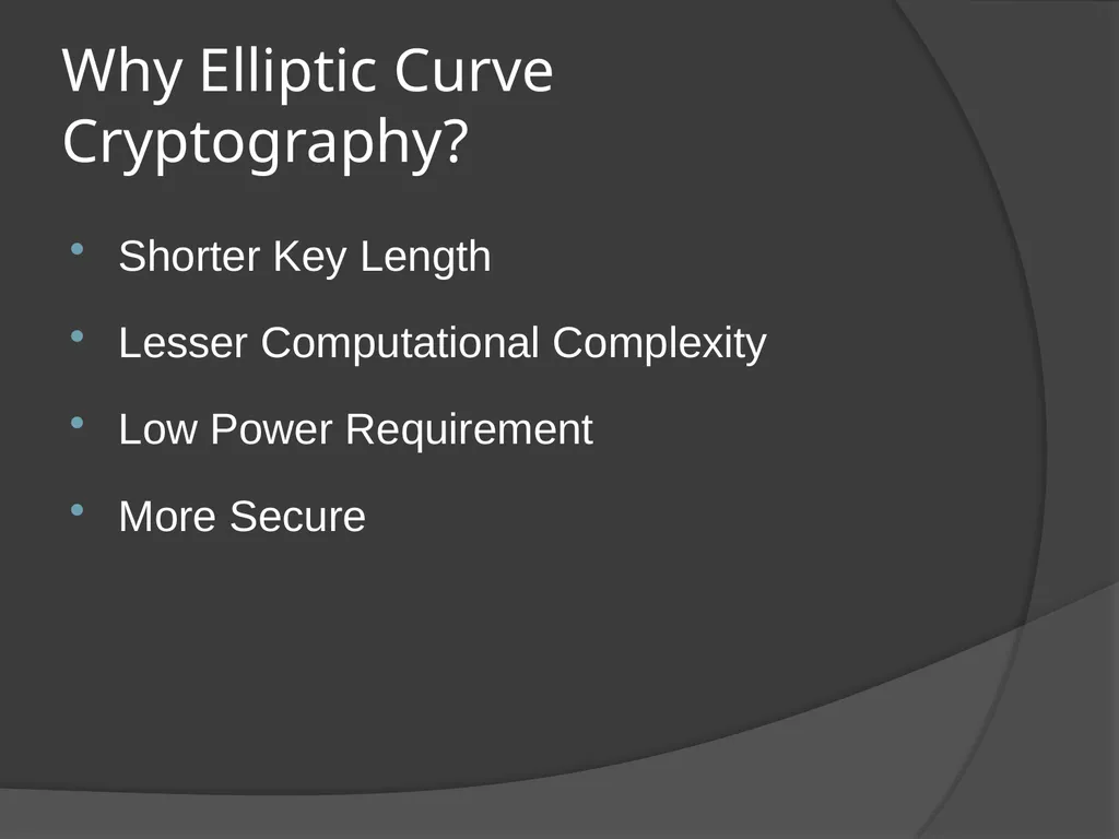 ELLIPTIC CURVE CRYPTOGRAPHY By Abhijith - slide 6 of 23
