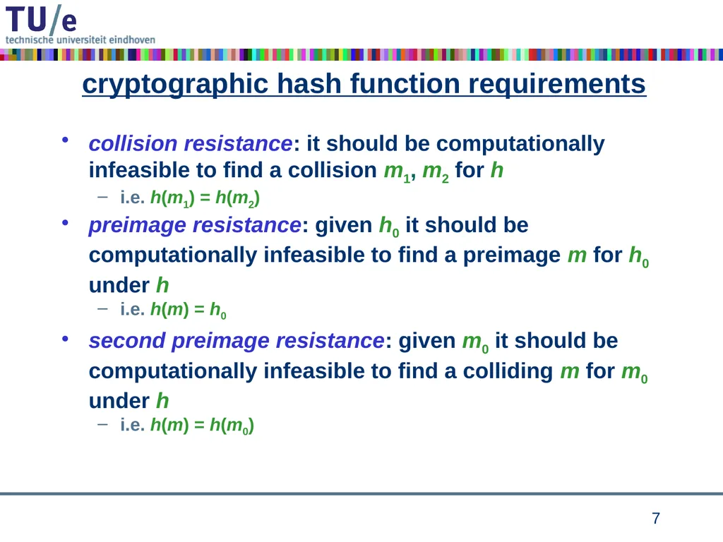Cryptographic Hash Functions Part I Andreas - slide 6 of 32