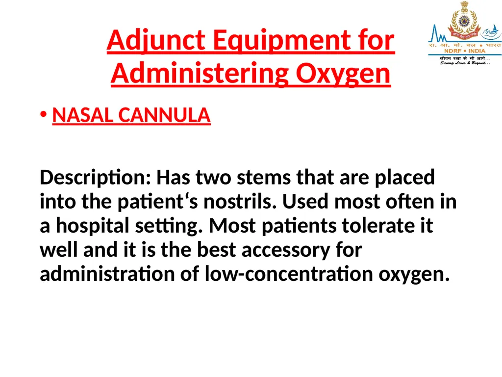 OXYGEN THERAPY LESSON -17 BY JITENDER YADAV - slide 19 of 29
