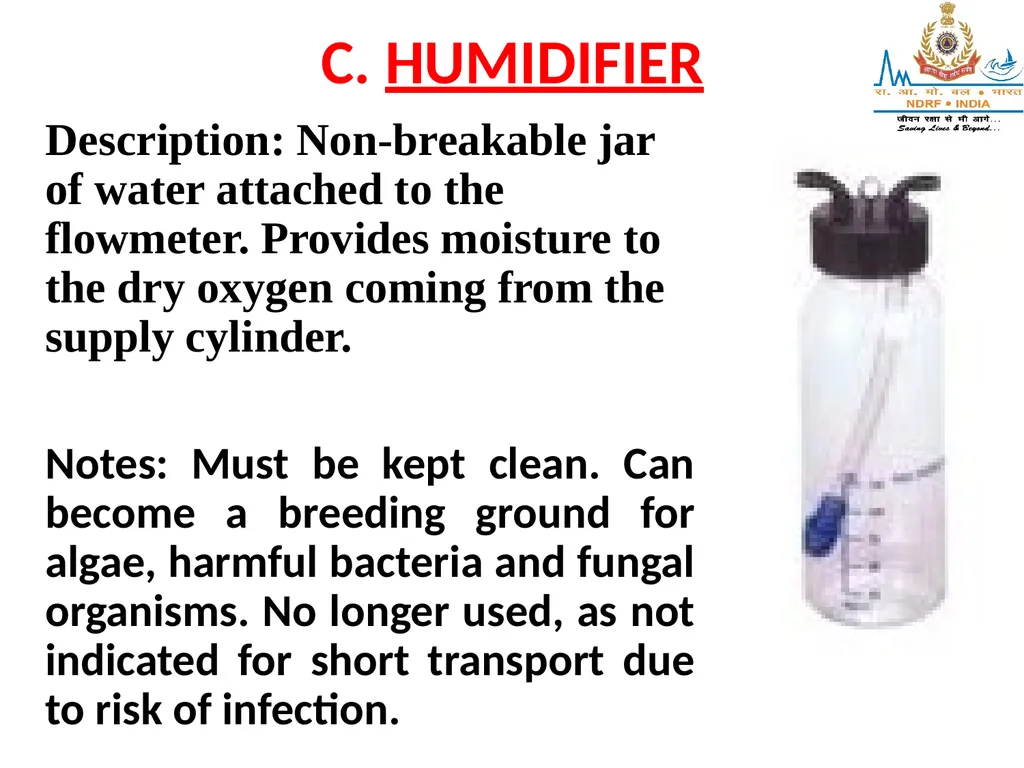 OXYGEN THERAPY LESSON -17 BY JITENDER YADAV - slide 12 of 29