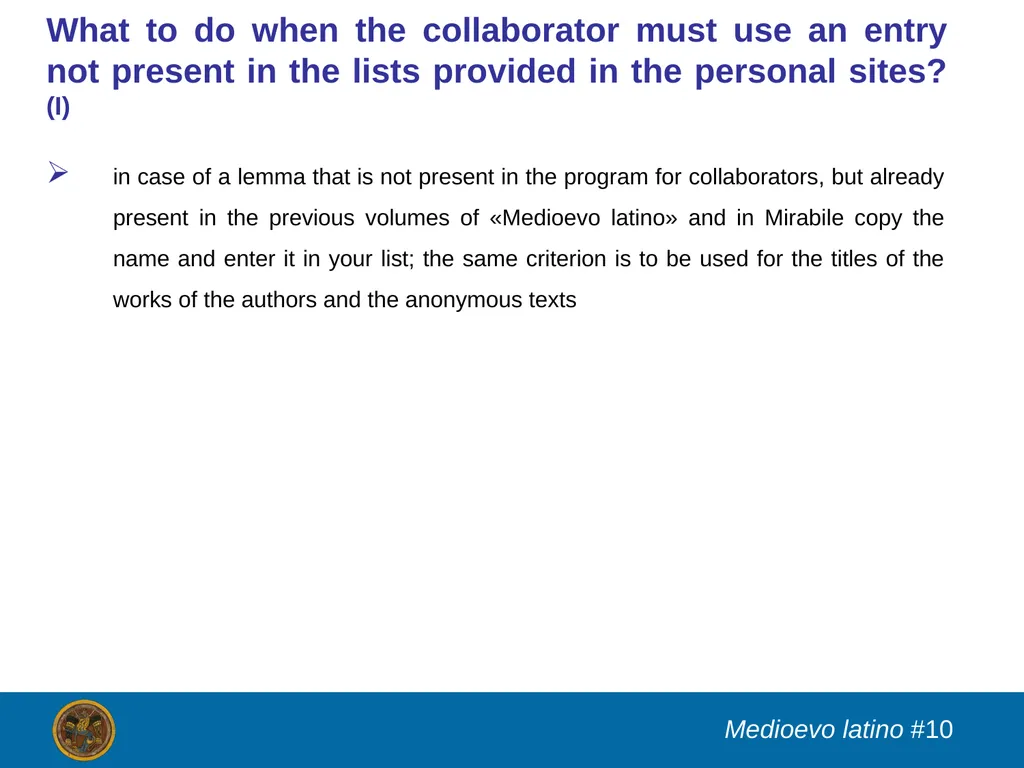 XXIX CORSO INTERNAZIONALE DI FORMAZIONE - slide 10 of 12
