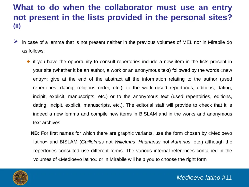 XXIX CORSO INTERNAZIONALE DI FORMAZIONE - slide 11 of 12